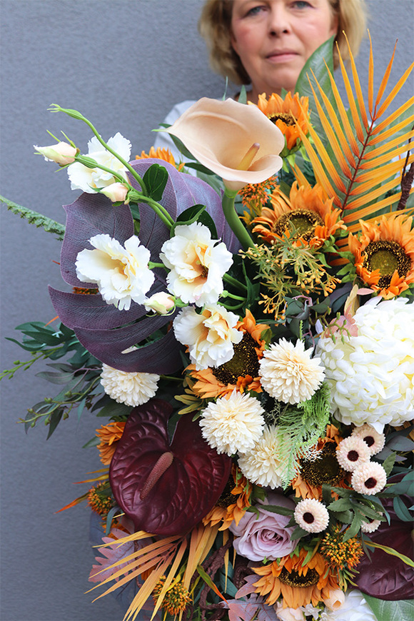 wiązanka nagrobna Słoneczniki Premium 2