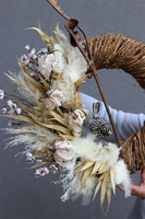 Benicjana, boho wianek na drzwi