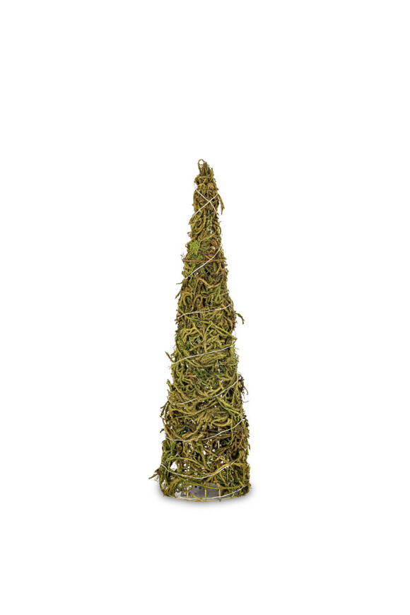Christmas Natural, świąteczna figurka choinka LED stożek