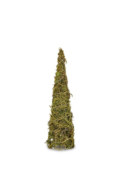Christmas Natural, świąteczna figurka choinka LED stożek