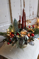 Goldina LED, stroik adwentowy z dziadkiem