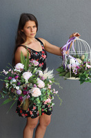 Santo, bukiet nagrobny we wkładzie, wys.52cm