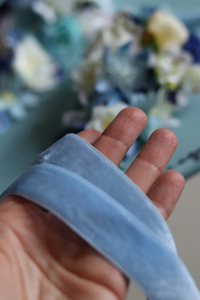 Bluenisto, opaska do zasłon z dekoracją kwiatową, kpl.2szt