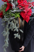 Gwiazda Betlejemska Fiberglass, wysokiej jakości sztuczna roślina