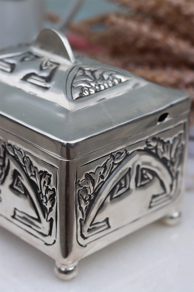 cukiernica posrebrzana Orient