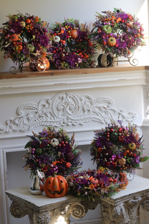 Kreona Autumn, jesienny wianek z owocami