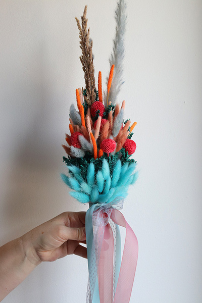 Danusia, komplet dekoracji wielkanocnych, koszyczek&palemka