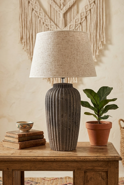 Demeter, ceramiczna lampa stołowa, wys.68cm 