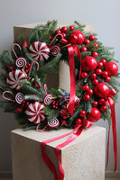 Lollypop&Ferrari, świąteczny wianek dekoracyjny
