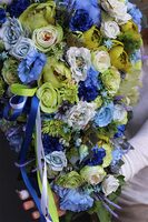 Blue&Lime, bogata wiązanka nagrobna