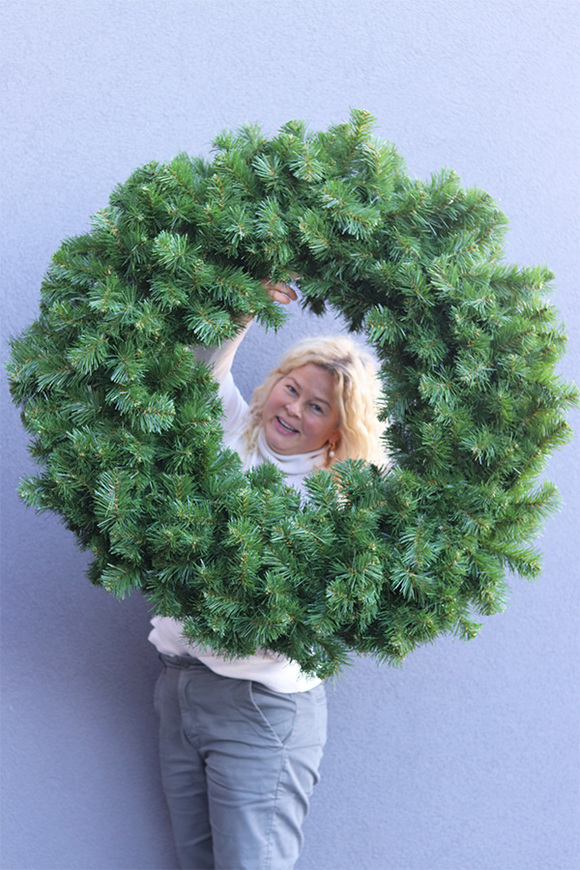 Iglasty Gigant, ogromny wianek