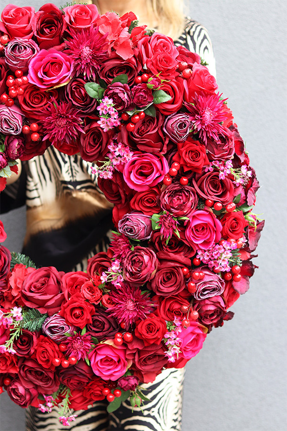 bardzo duży wianek, Czerwień Bordossa