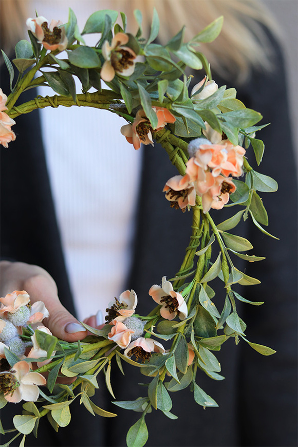 Jabłonka Morelowa, wianek dekoracyjny