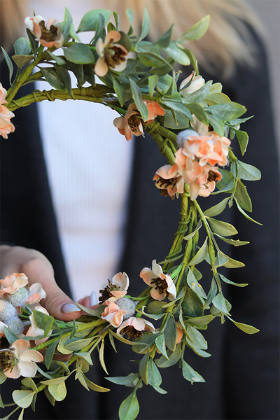 Jabłonka Morelowa, wianek dekoracyjny