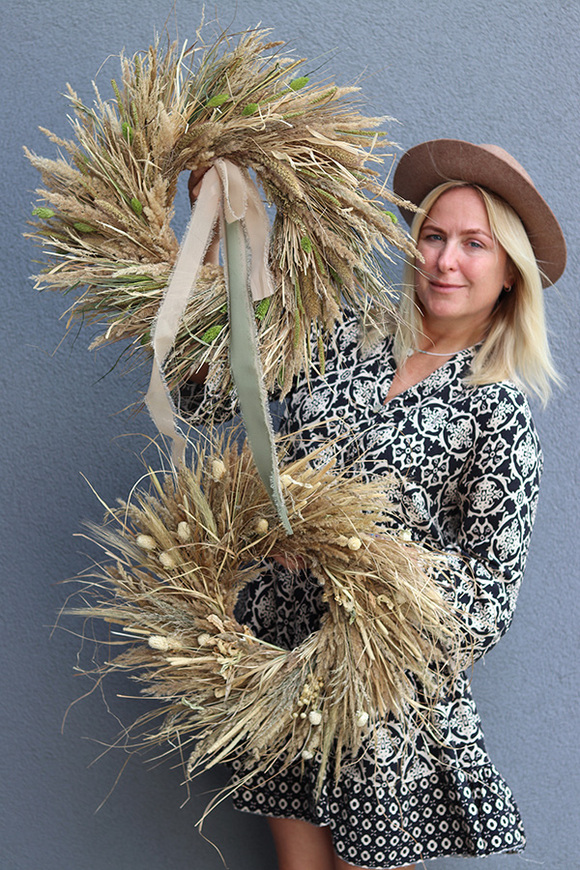 Naturella, dekoracyjny wianek z suszem