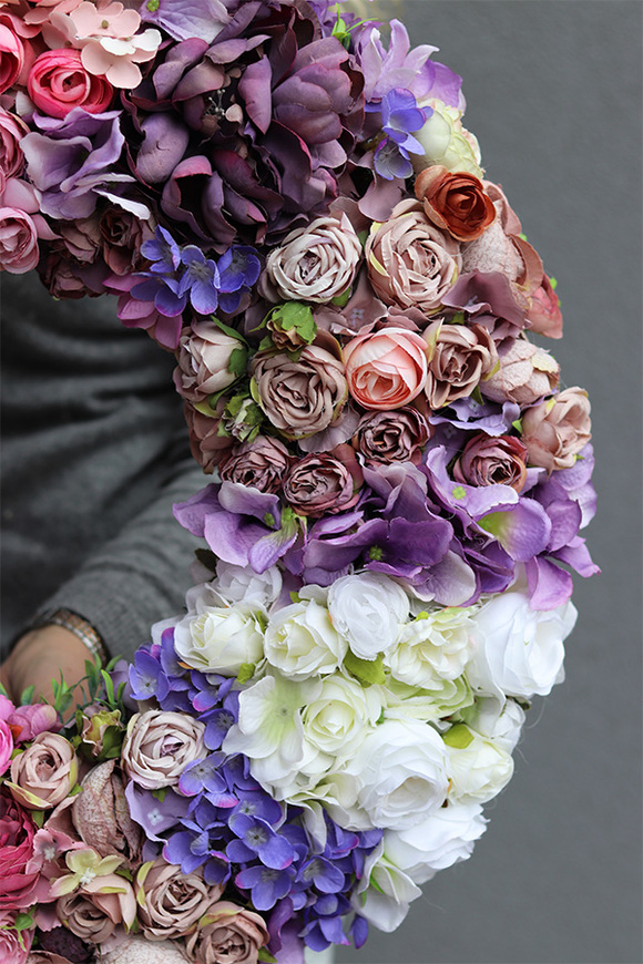 Bella bardzo duży wianek na drzwi, śr.56cm