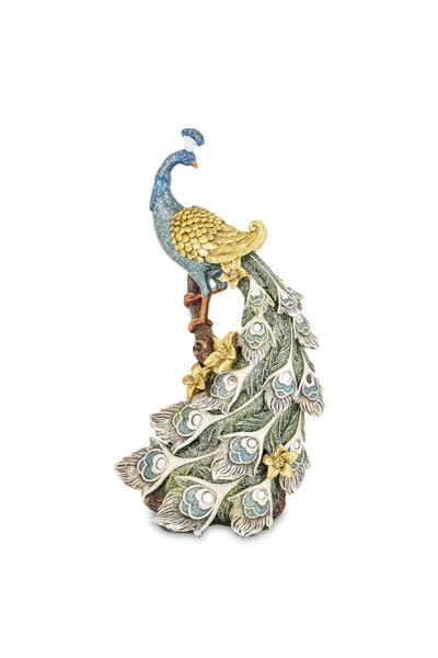 Peacock Floral A, figurka pawia