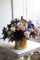 Goldeni Merrana, złoty flowerbox, wys.38cm