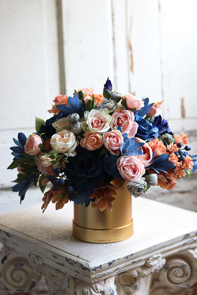 Goldeni Merrana, złoty flowerbox, wys.38cm