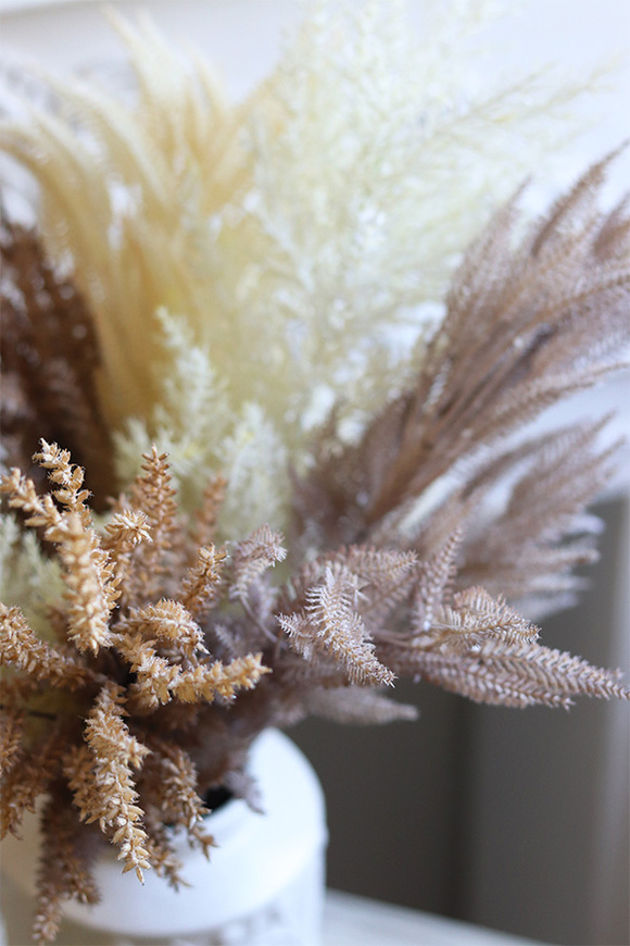 Pampas Boho, bukiet traw w wazonie