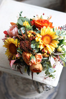 Alisto Słoneczniki, mini kompozycja w jesiennym klimacie, wym.19x26cm  