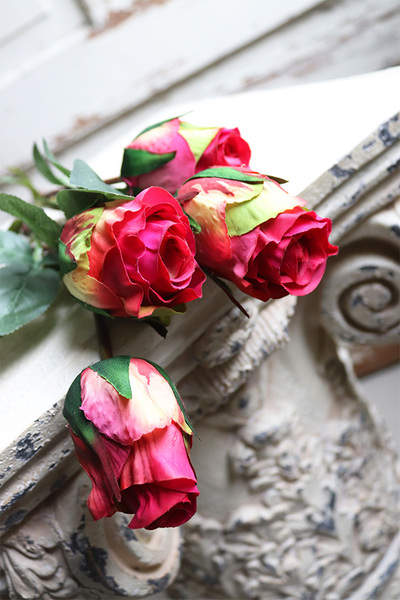 bukiet róż, Premiolla, różowe, 4szt, dł. 52cm