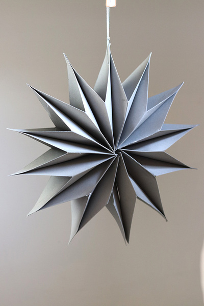 Paper Star, drewniana zawieszka świąteczna, gwiazda