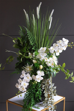 Villano Black, kompozycja w wysokim wazonie, wys.90cm