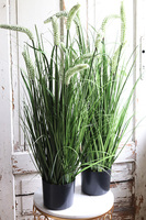 Letnia Pola, elegancka sztuczna kwitnąca trawa, wys.90cm 