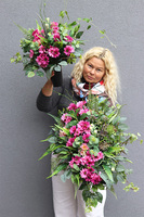 Dekorena Luiza 2, bukiet nagrobny we wkładzie do wazonu