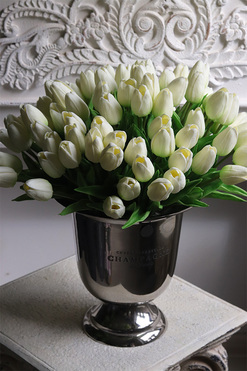 Cooler Emporio Tulips, nowoczesna wiosenna dekoracja, wys.45cm  