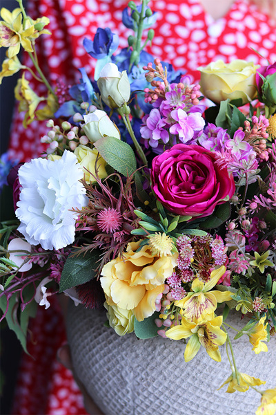 Summer Vibe, kompozycja kwiatowa w energetycznych kolorach