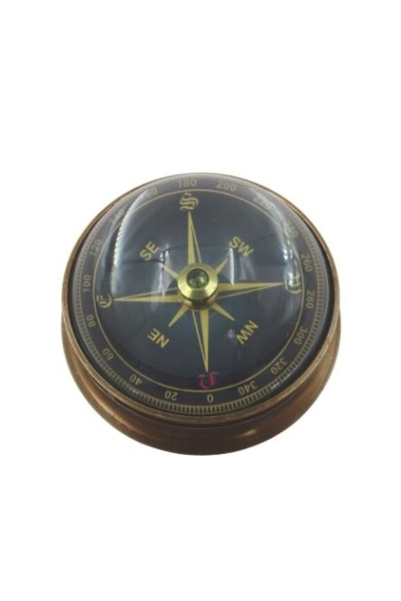 Kompas / Busola F, mosiężny soczewkowy, wym.5.5x3cm