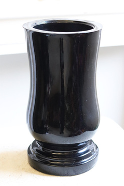 Czerń Żałobna C, ciężki flakon nagrobny, wys.28cm