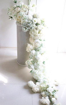 Moon Love, biała dekoracyjna girlanda, dł.275cm