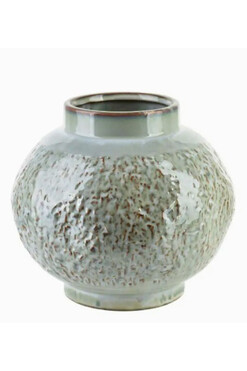 Earth Spherical, nowoczesny wazon, zielony, wym.11x22x20cm