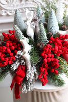 Red Winter, świąteczna dekoracja z dekoracją LED