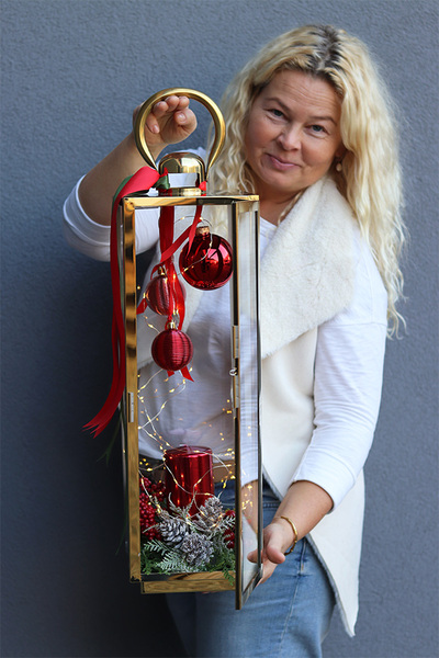 Angelo Christmas, świąteczna dekoracja LED w lampionie