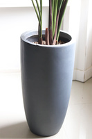 Bananowiec Concrete, sztuczna roślina w donicy