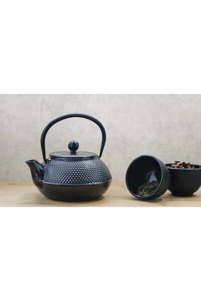 Awaji Glam, żeliwny imbryk do herbaty, czarny
