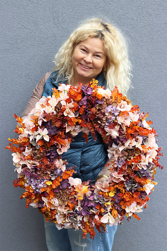 Grenita, duży jesienny wianek