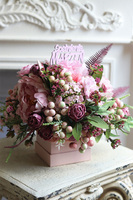 Dzień Babci i Dziadka Koperto Bela, wiosenny flowerbox, wym.25x30cm