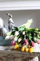 bukiet tulipanów silikonowych, Aprill White