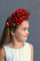 Frida New, czerwony wianek na głowę, rozmiar uniwersalny