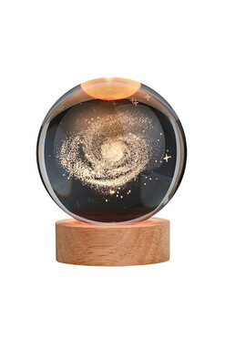 Milky Way, szklana kula podświetlana, śr.8cm 