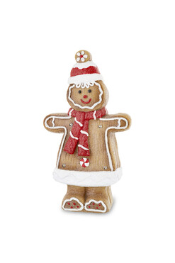 Kjell, świąteczna figurka LED, piernikowy ludek B, wys.44cm