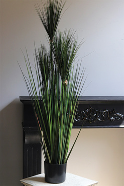 Papirus Dark Green, sztuczna trawa w plastikowej donicy, wys.120cm