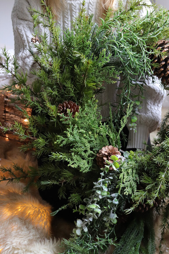 Zielony Las, zimowy wianek na drzwi