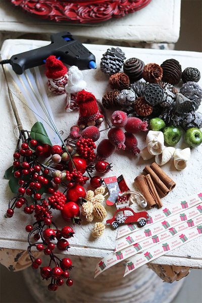 Do It Yourself Red 2, stroik do samodzielnego wykonania, śr.35cm