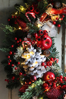 Christmas Moko, ogromny wianek świąteczny, śr.67cm